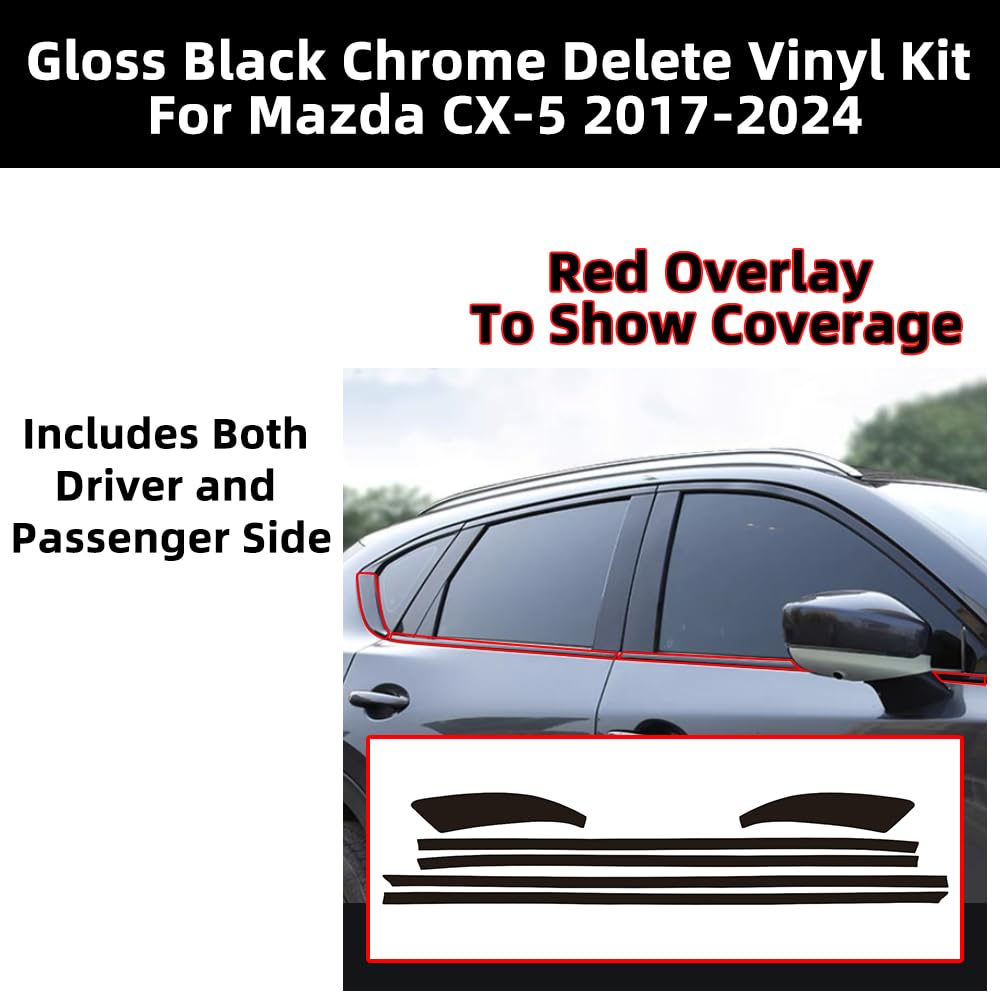 Amazon.com: dewoshangmao Window Trim Chrome Delete Blackout